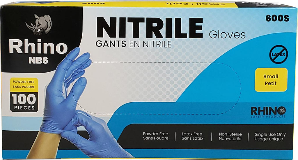Small Powder-Free Nitrile Gloves – 100-Pack – Blue – Latex-Free – B2B Bulk Supply – Fast Shipping Canada