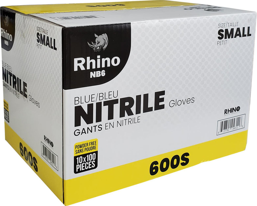 Small Powder-Free Nitrile Gloves – 100-Pack – Blue – Latex-Free – B2B Bulk Supply – Fast Shipping Canada