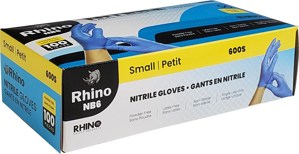Small Powder-Free Nitrile Gloves – 100-Pack – Blue – Latex-Free – B2B Bulk Supply – Fast Shipping Canada