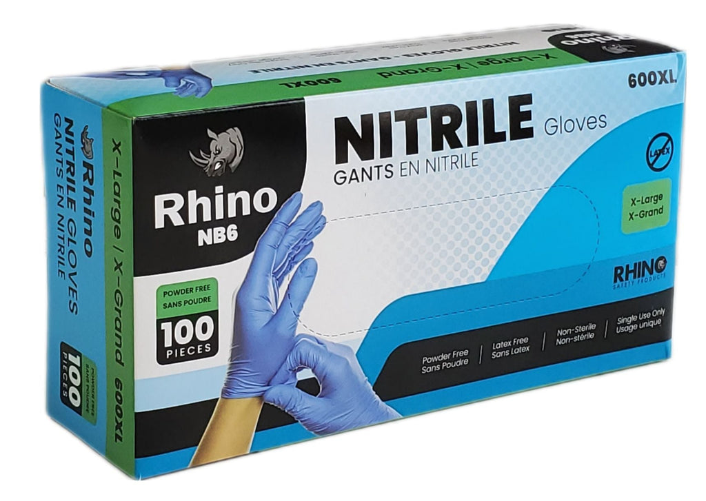 Extra Large Powder-Free Nitrile Gloves – 100-Pack – Blue – Latex-Free – B2B Bulk Supply – Fast Shipping Canada