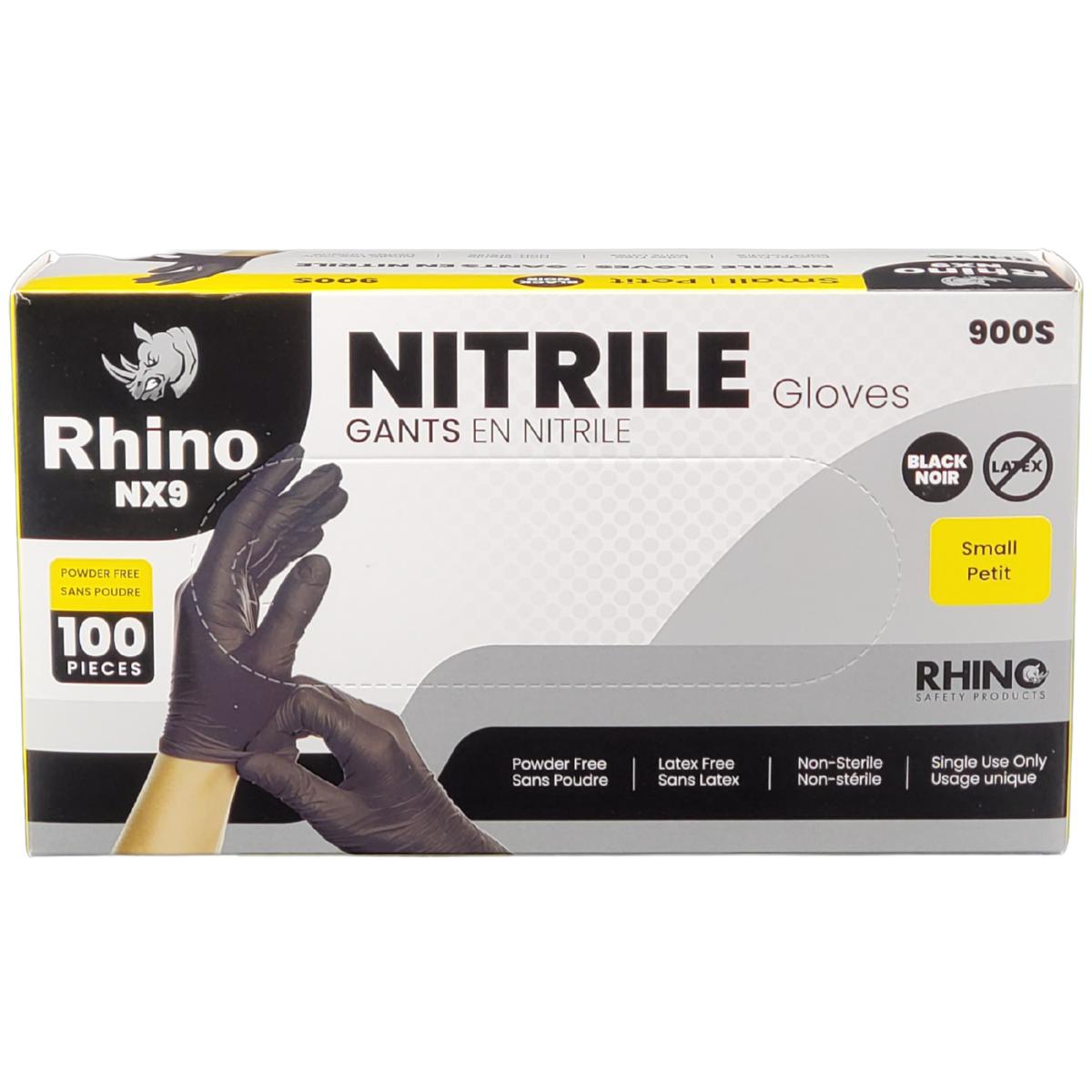Small Powder-Free Nitrile Gloves – 100-Pack – Black – Latex-Free – B2B Bulk Supply – Fast Shipping Canada