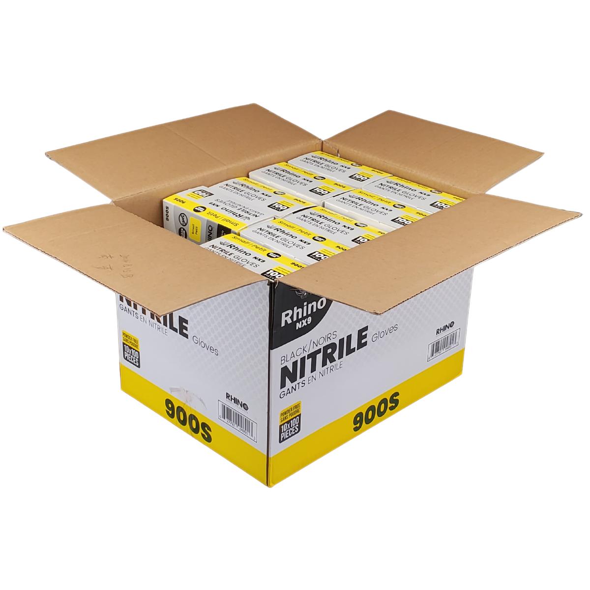 Small Powder-Free Nitrile Gloves – 100-Pack – Black – Latex-Free – B2B Bulk Supply – Fast Shipping Canada